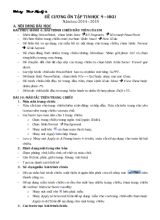Đề cương ôn tập Tin học 9  Học kì II - Năm học 2014  2015
